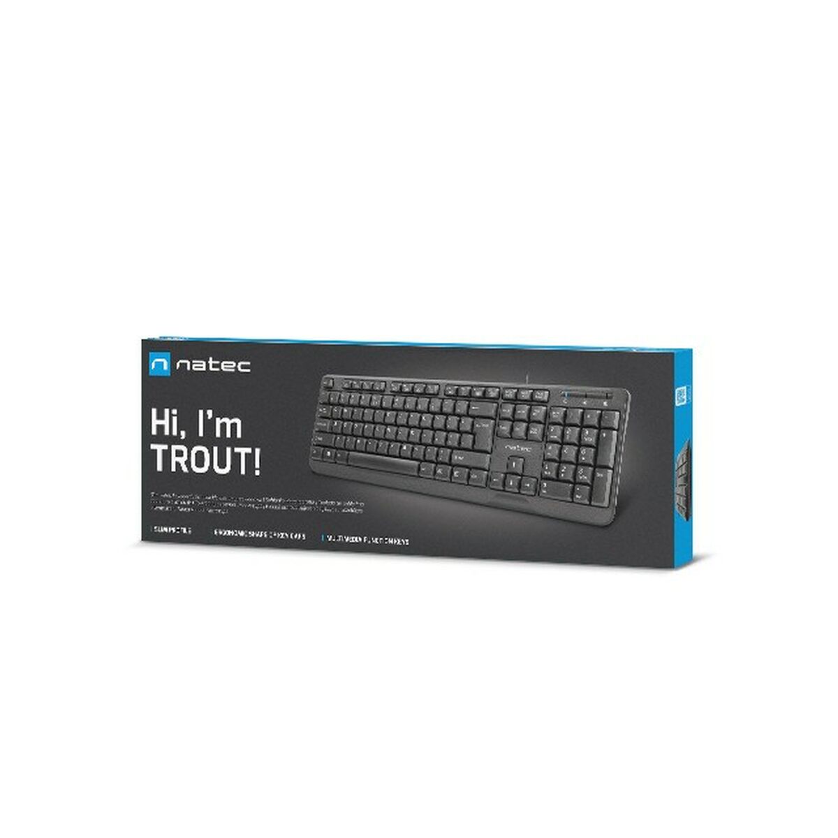 Teclado Natec TROUT Negro