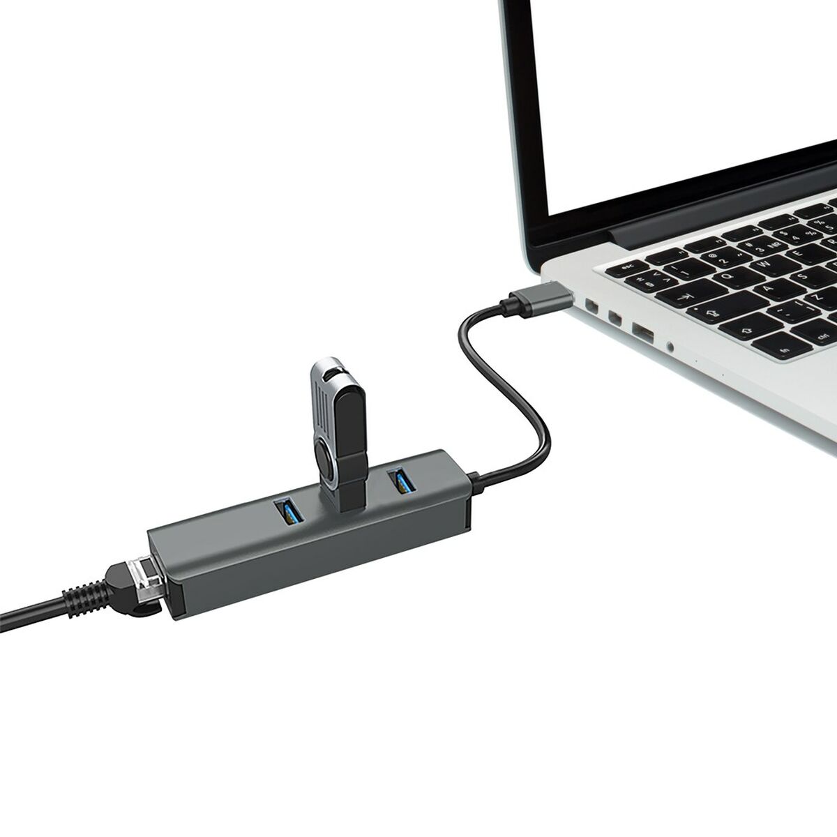 Hub USB Vakoss TC-4502X Gris