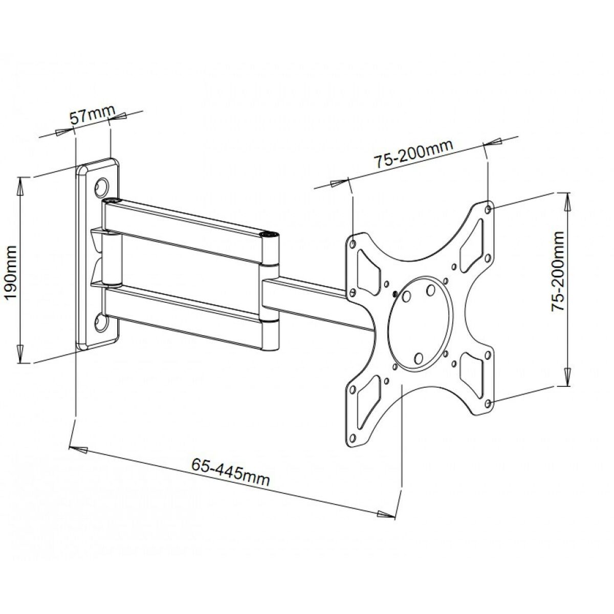 Soporte TV Techly ICA-LCD 2903 19" 37" 25 kg