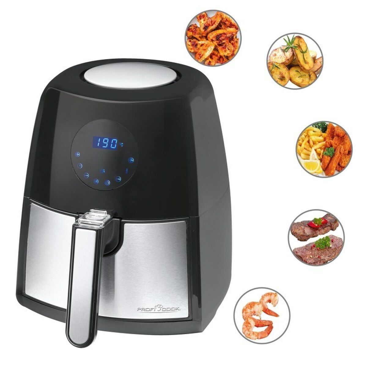 Freidora de Aire Proficook PC-FR 1147 H Negro 1500 W 2,5 L