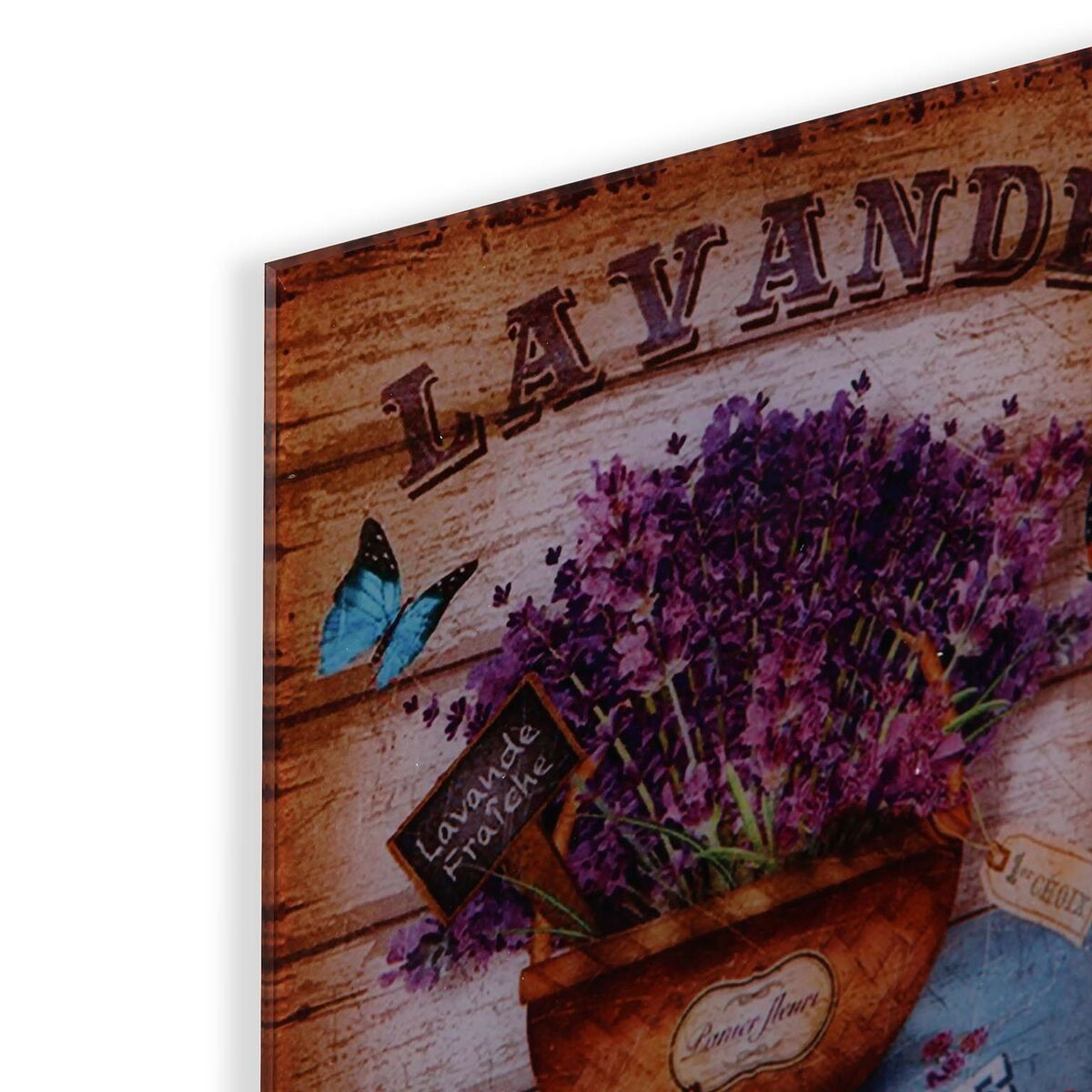 Cuadro Versa Lavanda Cristal 1 x 30 x 30 cm