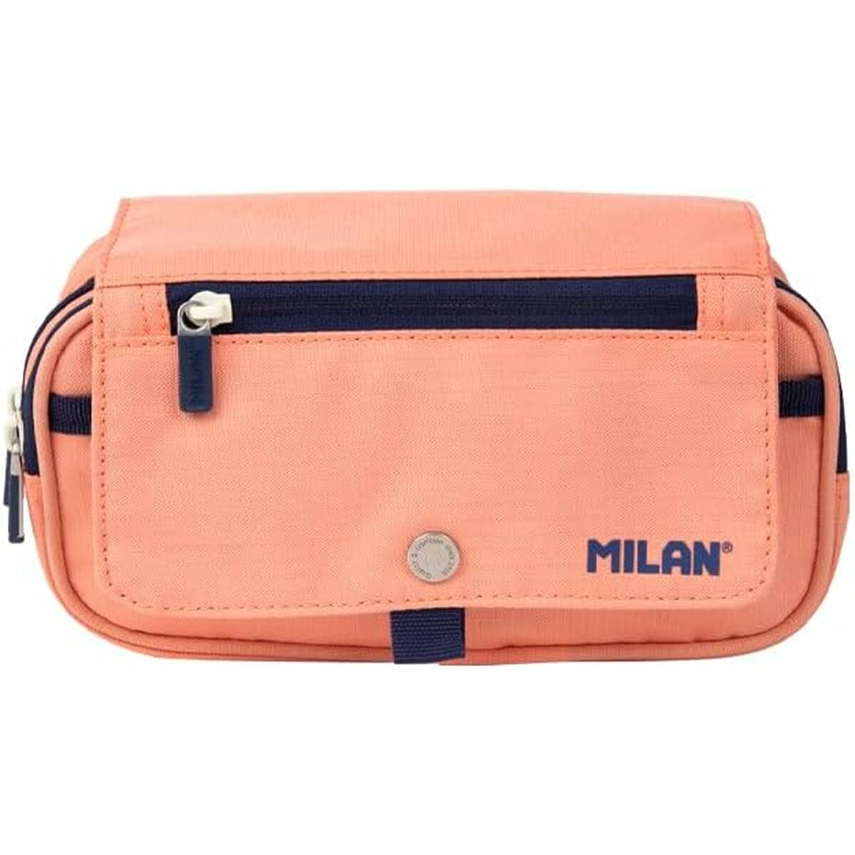 Estuche Escolar Milan Serie1918 Rosa 13 x 24 x 10 cm