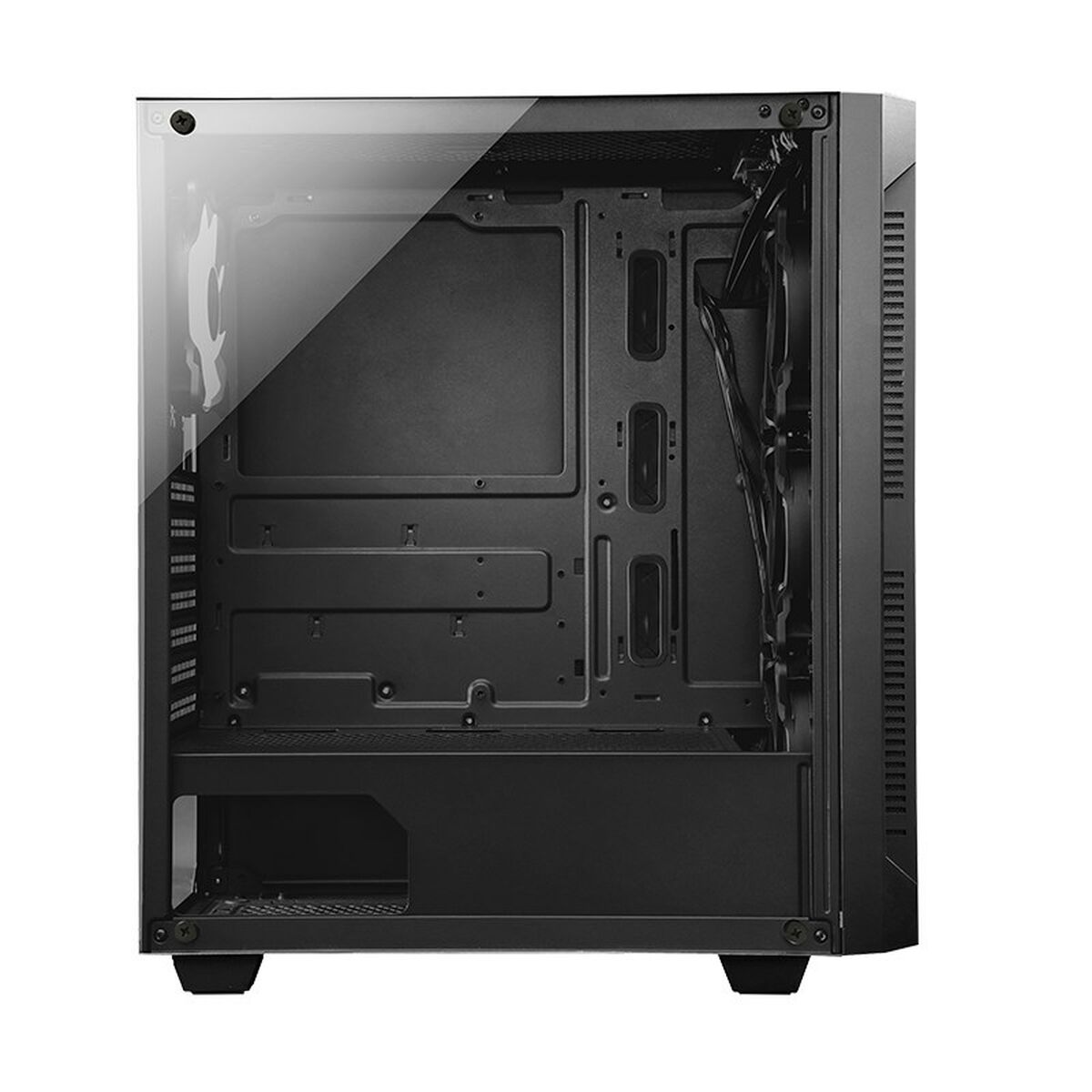 Caja Semitorre ATX/mATX Chieftec GS-01B-OP Blanco Negro