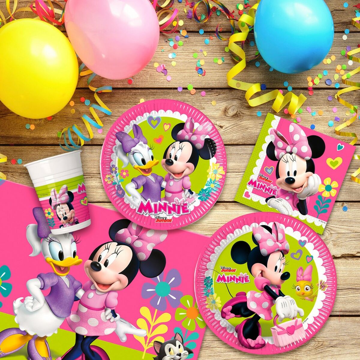Set Artículos de Fiesta Minnie Mouse Happy Deluxe 16 89 Piezas