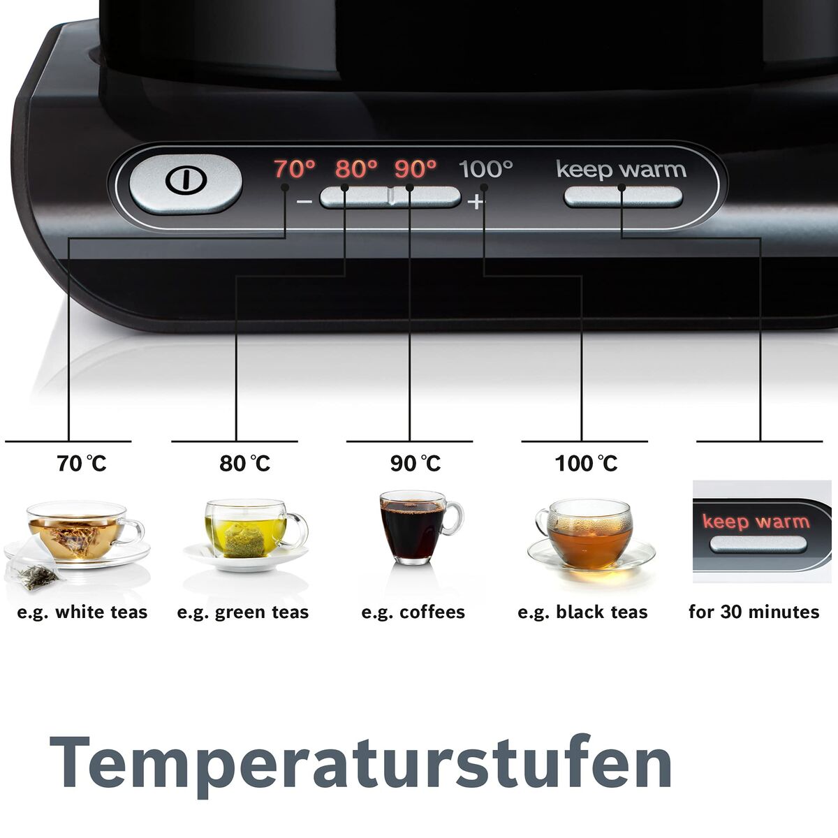 Hervidor BOSCH TWK8613 1,5 L Negro 2400 W 1,5 L Plástico