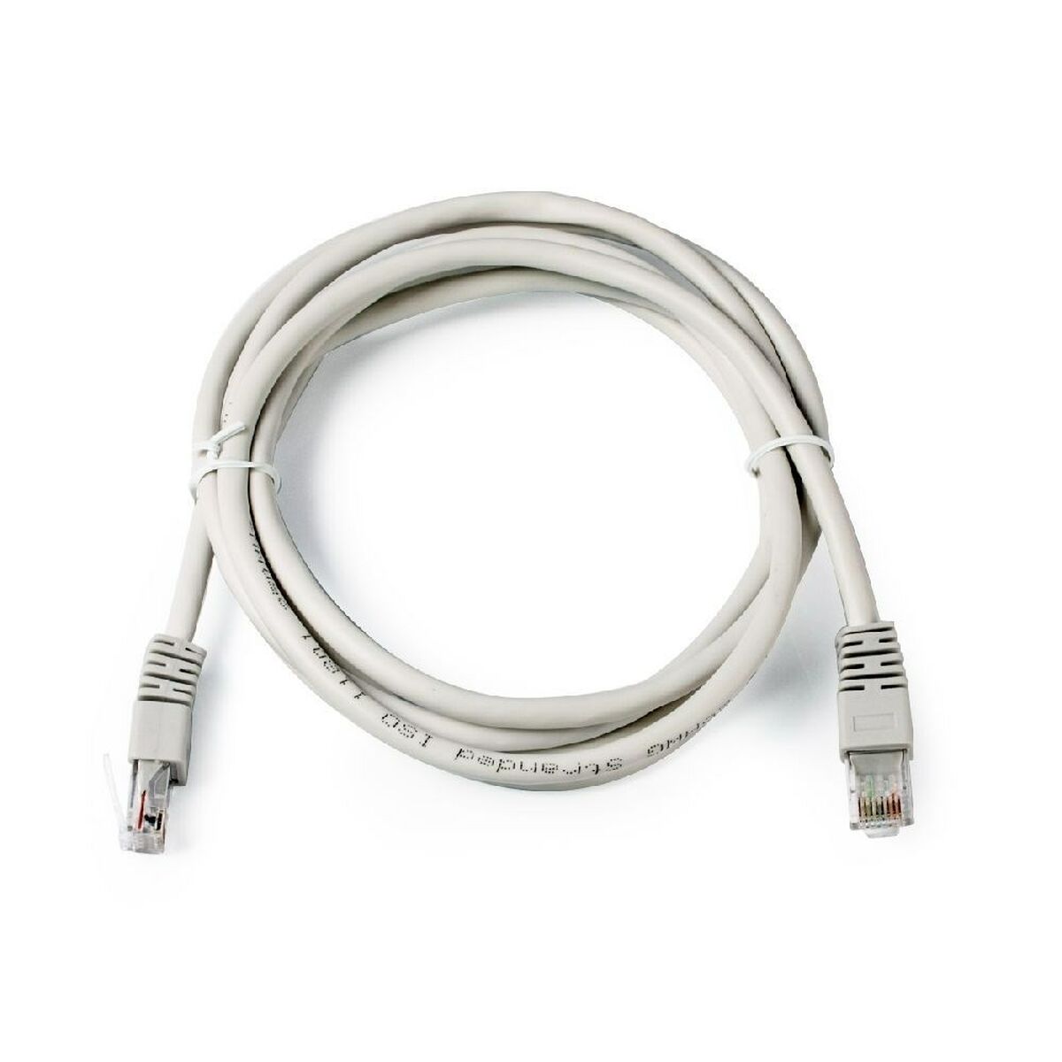 Cable de Red Rígido UTP Categoría 6 GEMBIRD PP6U-2M Blanco Gris 2 m