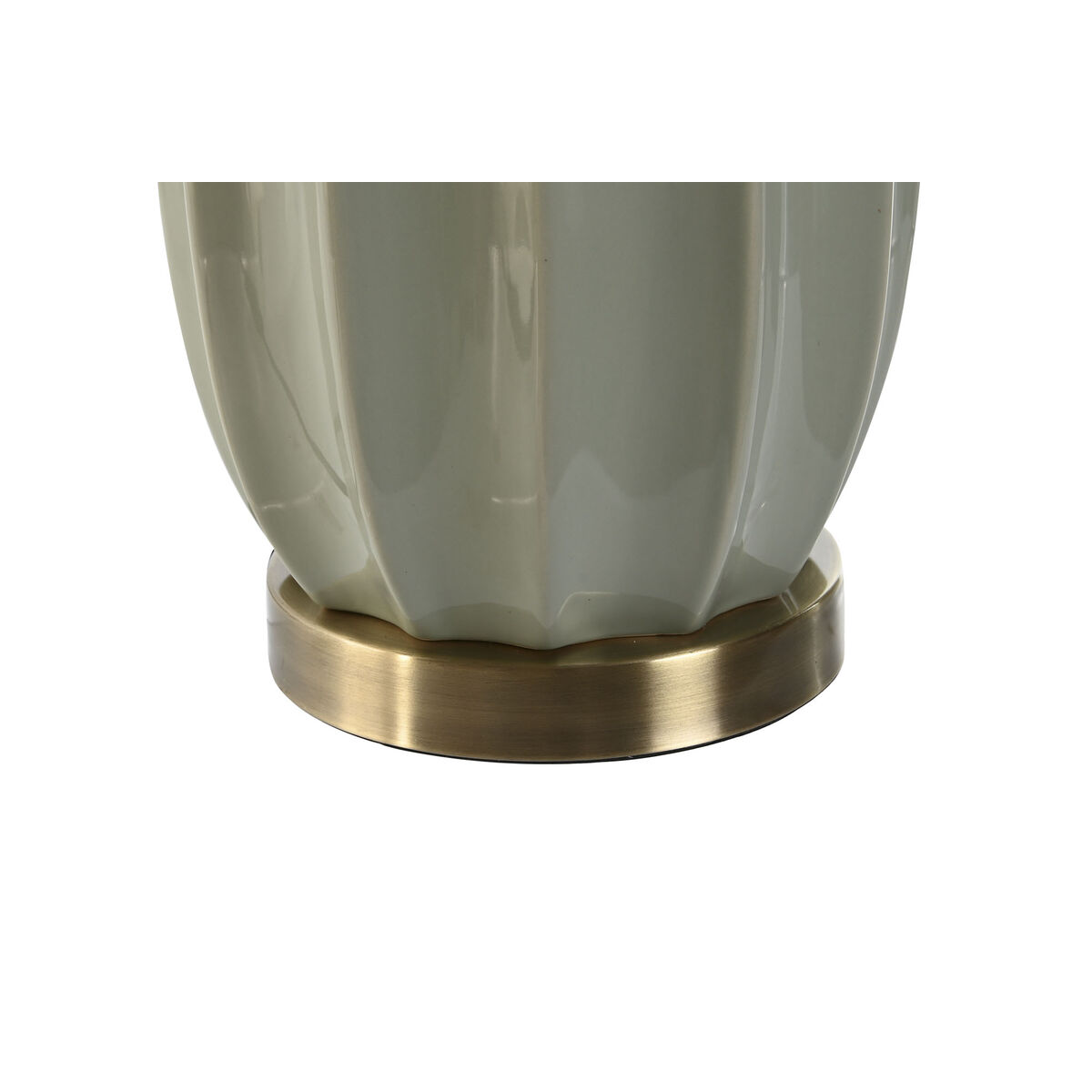 Lámpara de mesa Home ESPRIT Blanco Verde Gres 50 W 220 V 40 x 40 x 78 cm