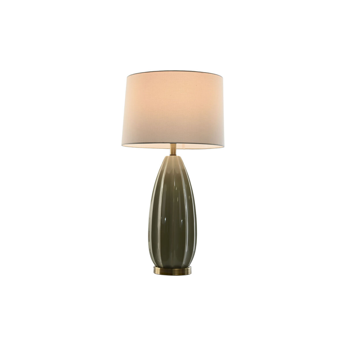 Lámpara de mesa Home ESPRIT Blanco Verde Gres 50 W 220 V 40 x 40 x 78 cm