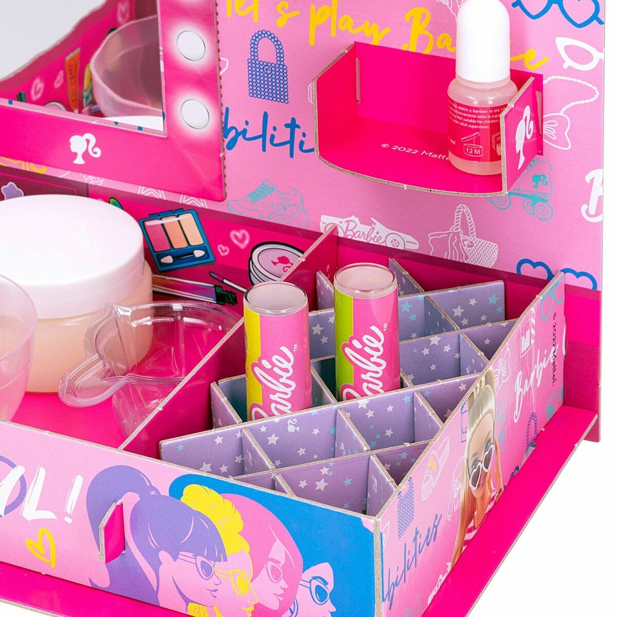 Kit para crear Maquillaje Lisciani Giochi Barbie 15 Piezas Pintalabios