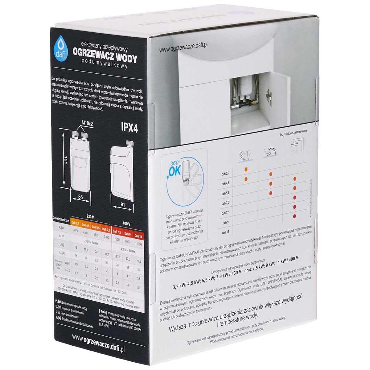 Calentador de agua Dafi POZ03132