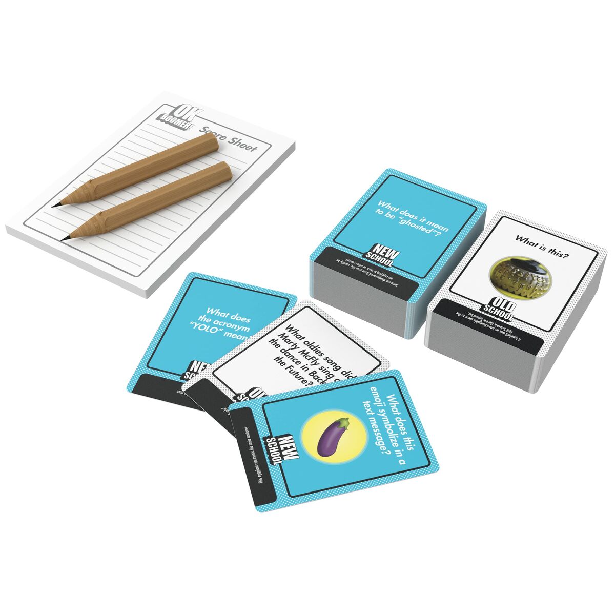 Juego de preguntas y respuestas Goliath OK BOOMER!