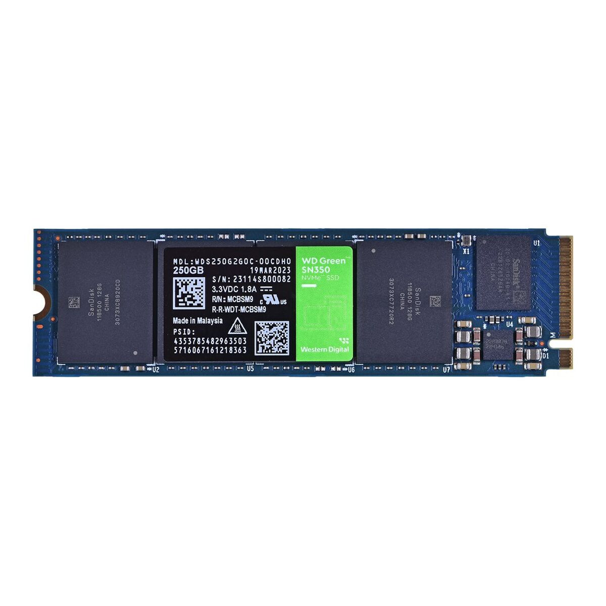 Disco Duro Western Digital Green SN350 250 GB SSD