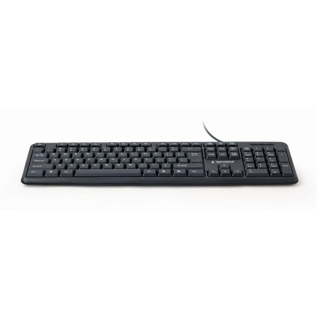 Teclado GEMBIRD KB-U-103-RU Negro Monocromo Inglés Ruso QWERTY
