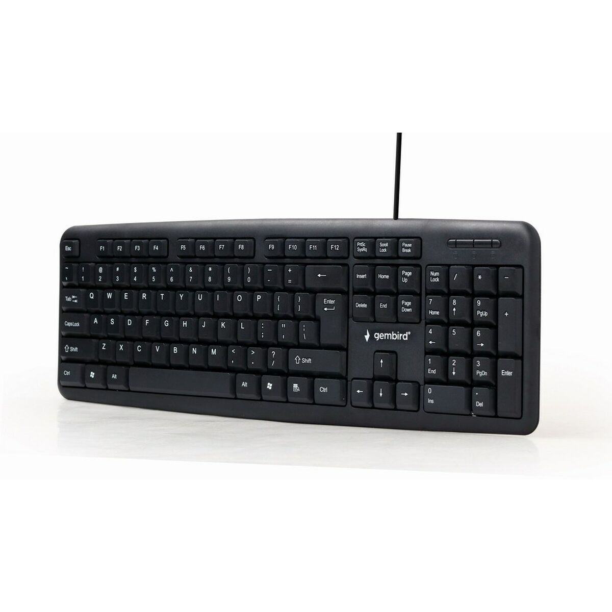 Teclado GEMBIRD KB-U-103-RU Negro Monocromo Inglés Ruso QWERTY