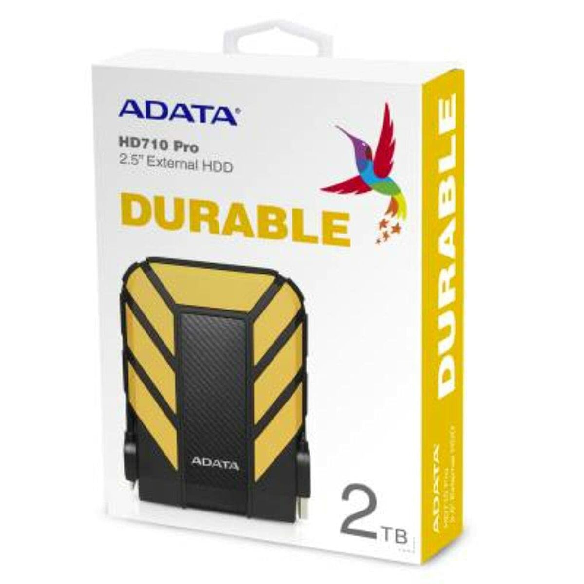 Disco Duro Externo Adata HD710 Pro Amarillo Negro 2 TB HDD
