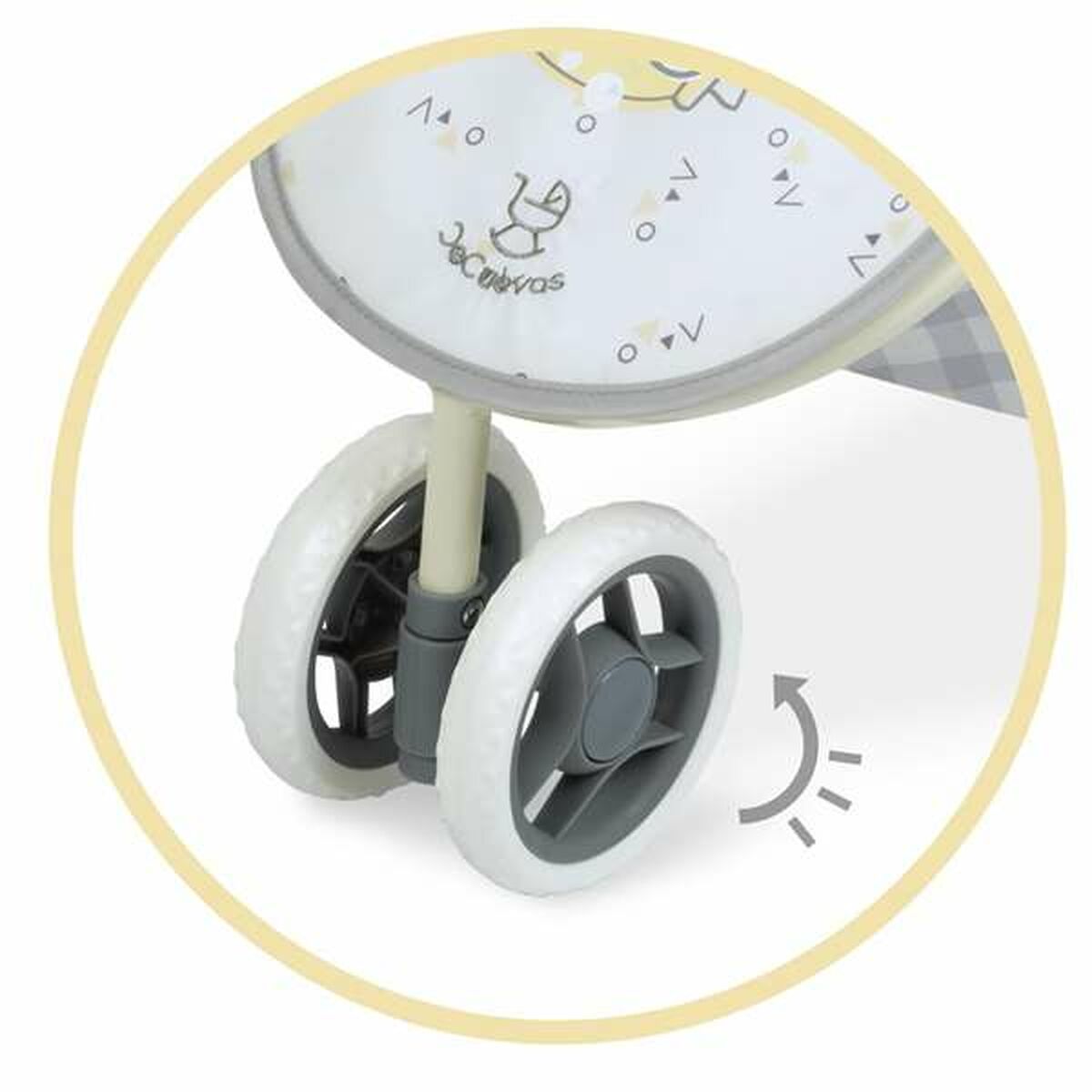 Carrito para Muñecas Decuevas Pipo  33 x 48 x 55 cm