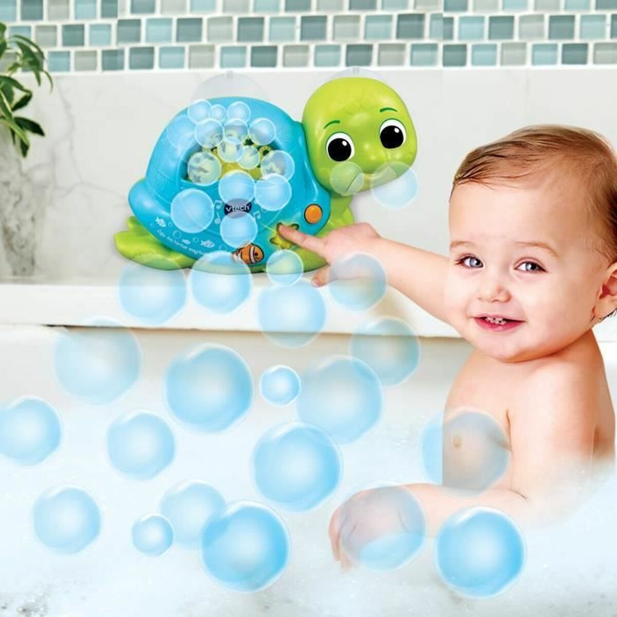 Juguetes Para el Baño Vtech Baby Juju ma tortue magi bulles