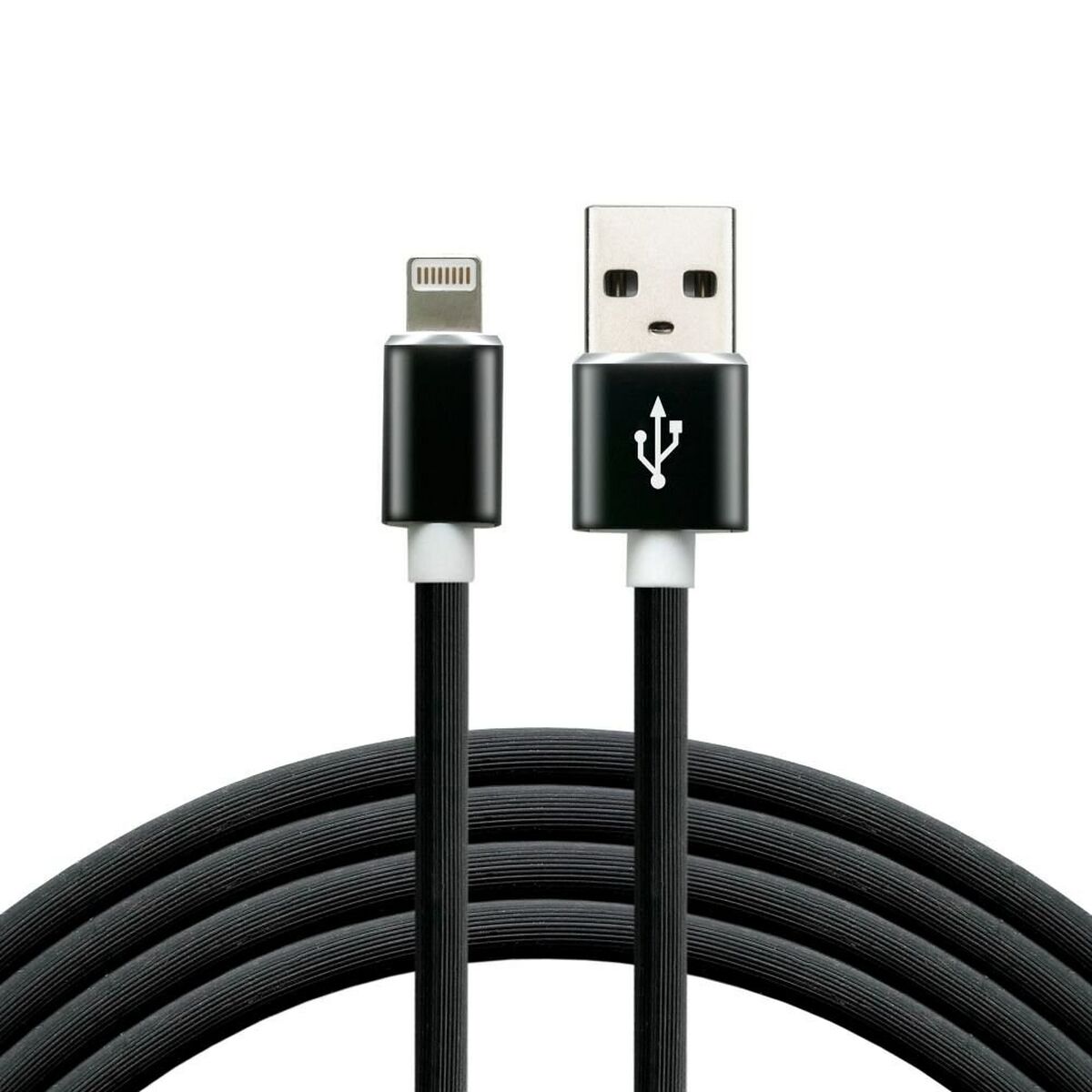 Cable USB a Lightning EverActive CBS-1IB Negro 1 m