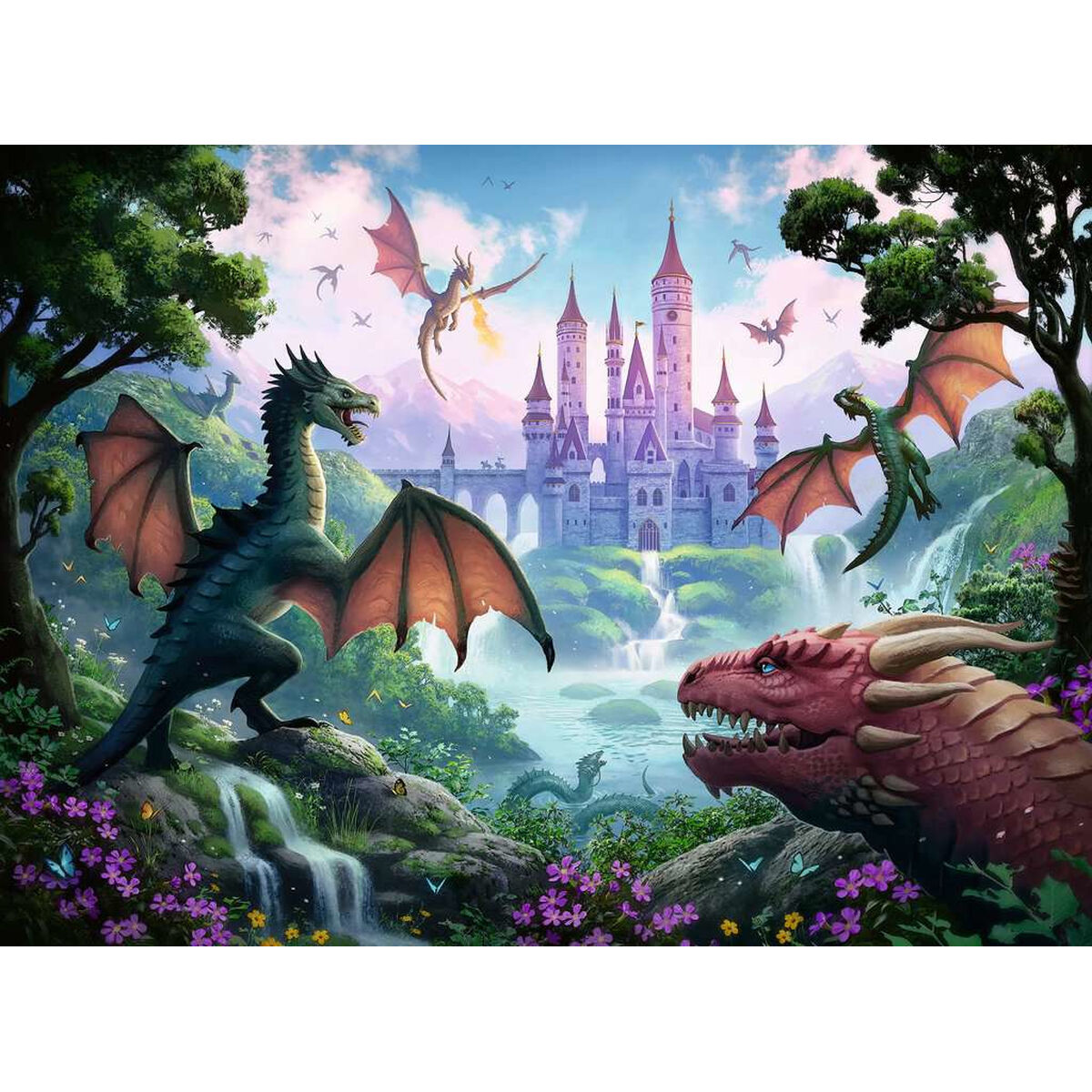 Puzzle Ravensburger 13356 The Dragon's Wrath XXL 300 Piezas