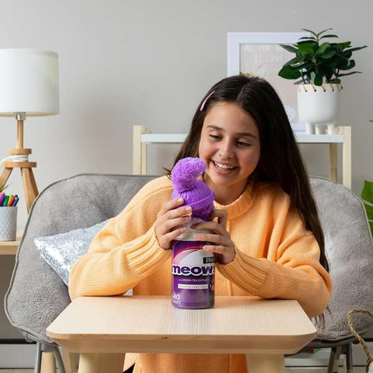 Peluche Bizak Mimimiau  Gato 24 cm (1 unidad)