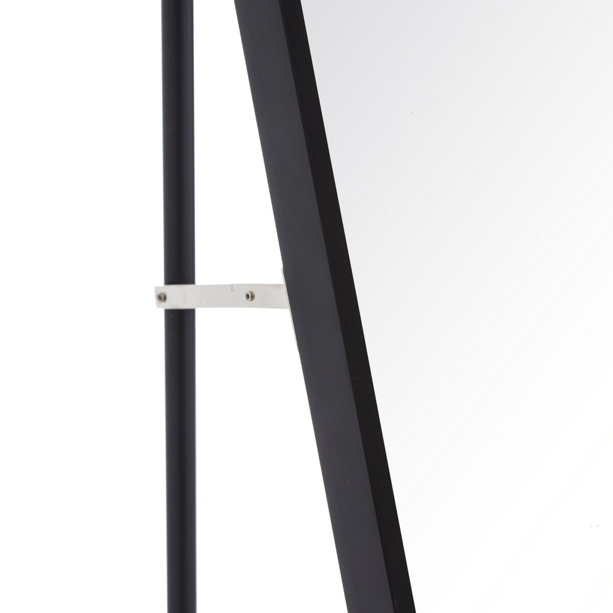 Espejo de pie Negro Aluminio Cristal 50 x 2,5 x 160 cm