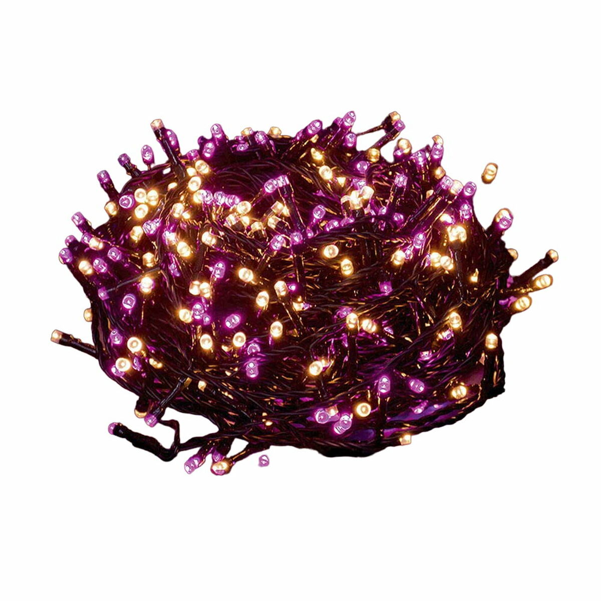 Guirnalda de Luces LED 6 W Rosa Blanco Cálido 25 m 24 X 14,5 X 12 CM