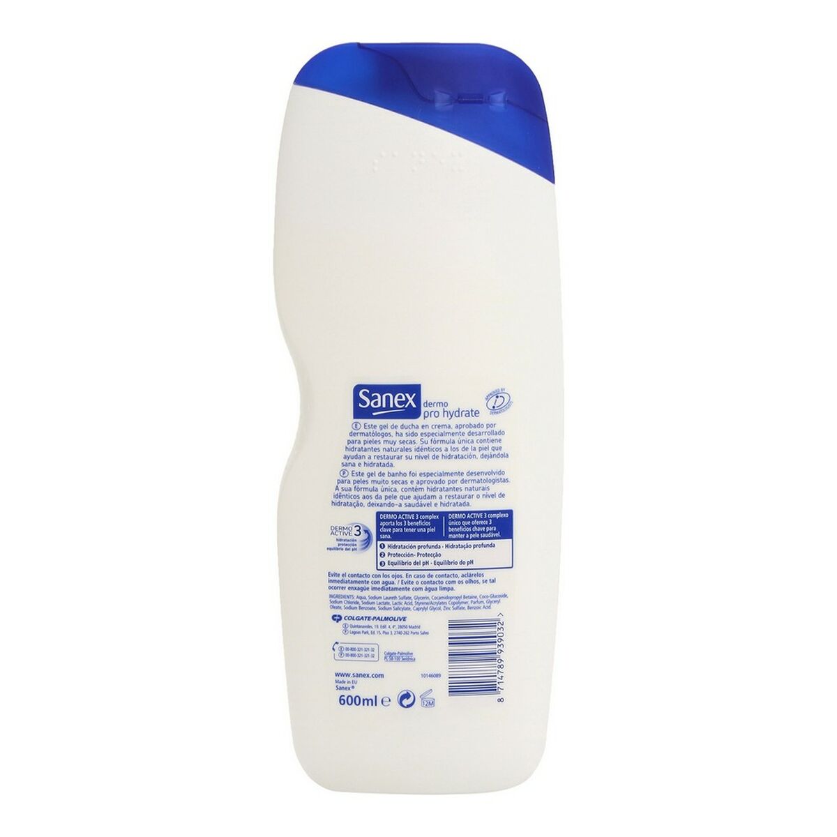 Gel de Ducha Hidratante Sanex 600 ml