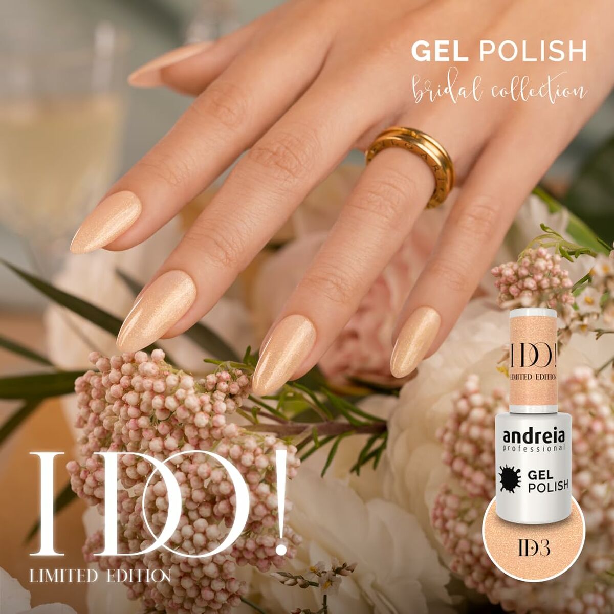Esmalte de uñas en gel Andreia I Do! ID3 Wedding Toast 10,5 ml