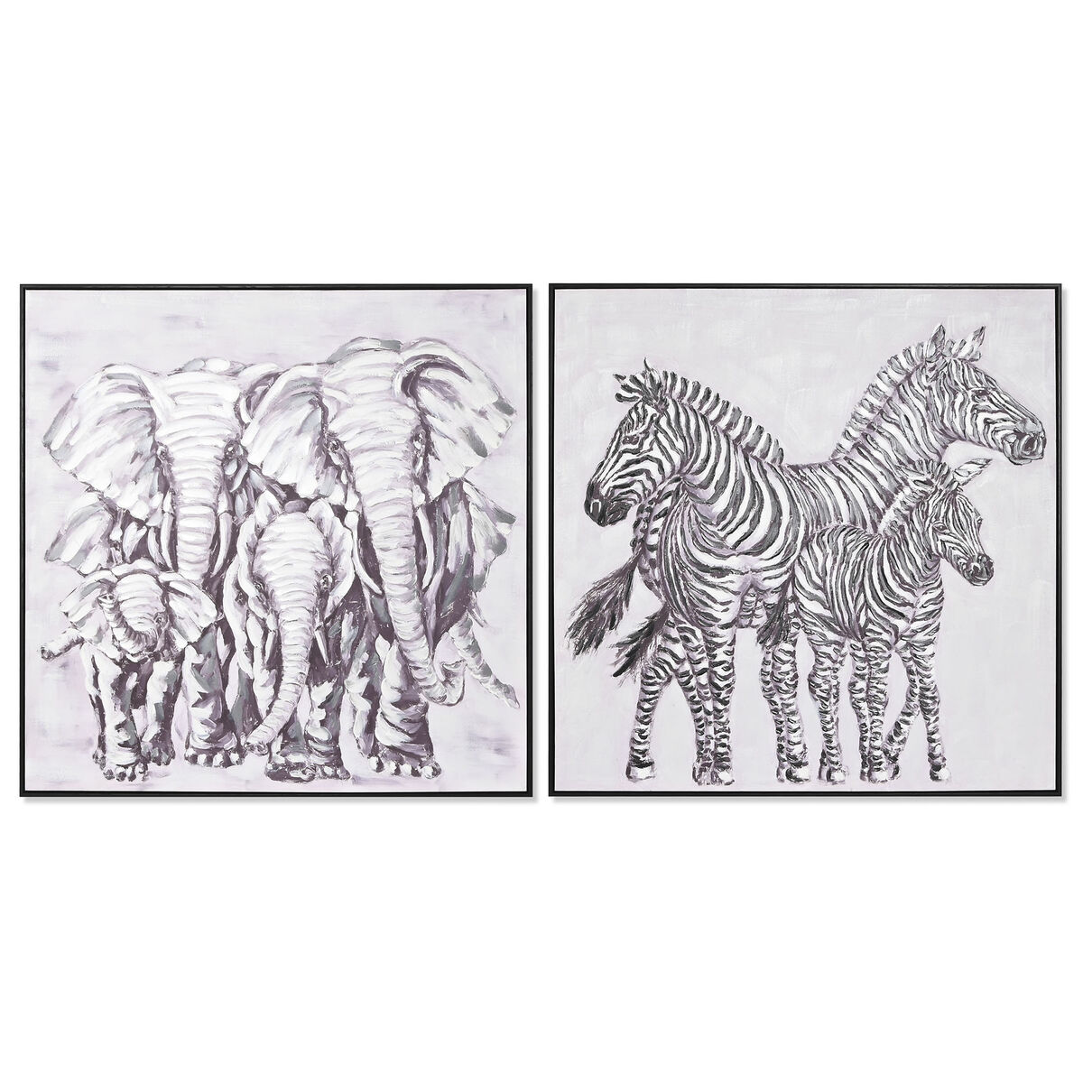 Lienzo Home ESPRIT Poliestireno Lienzo 100 x 3,5 x 100 cm