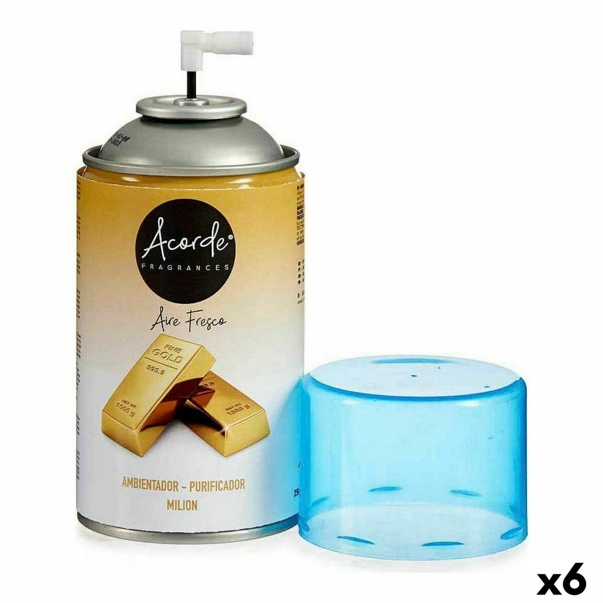 Recambio de Ambientador Acorde Milion 250 ml (6 Unidades)