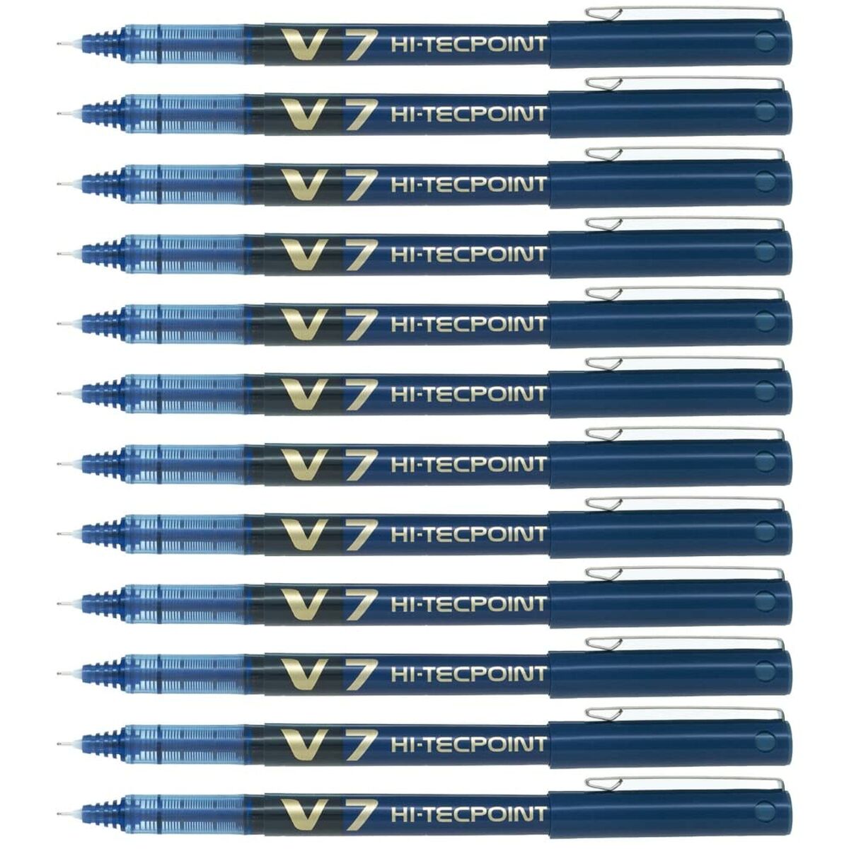 Boligrafo de tinta líquida Pilot V-7 Hi-Tecpoint Azul 0,5 mm (12 Unidades)