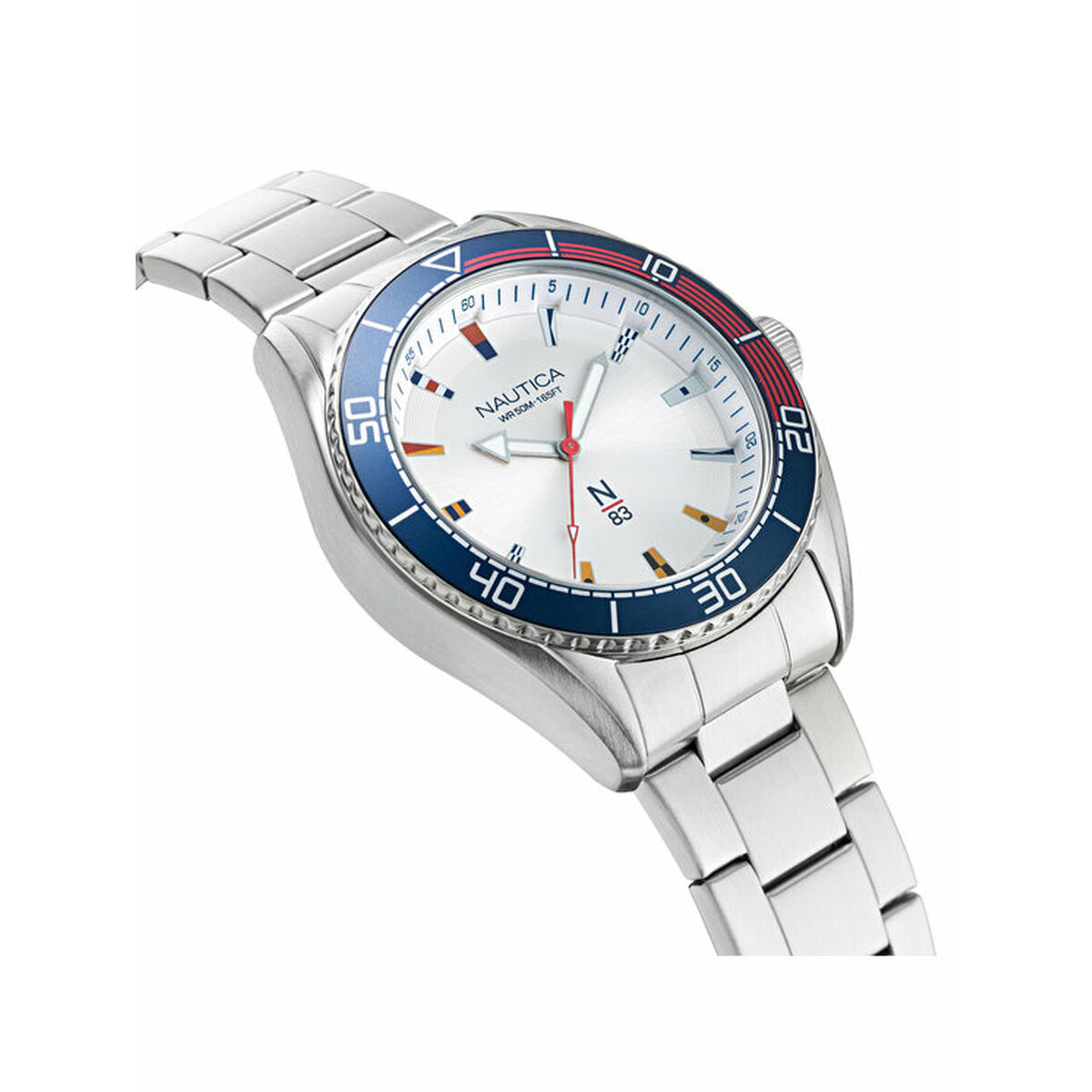 Reloj Hombre Nautica NAPFWS005 Plateado (Ø 44 mm)