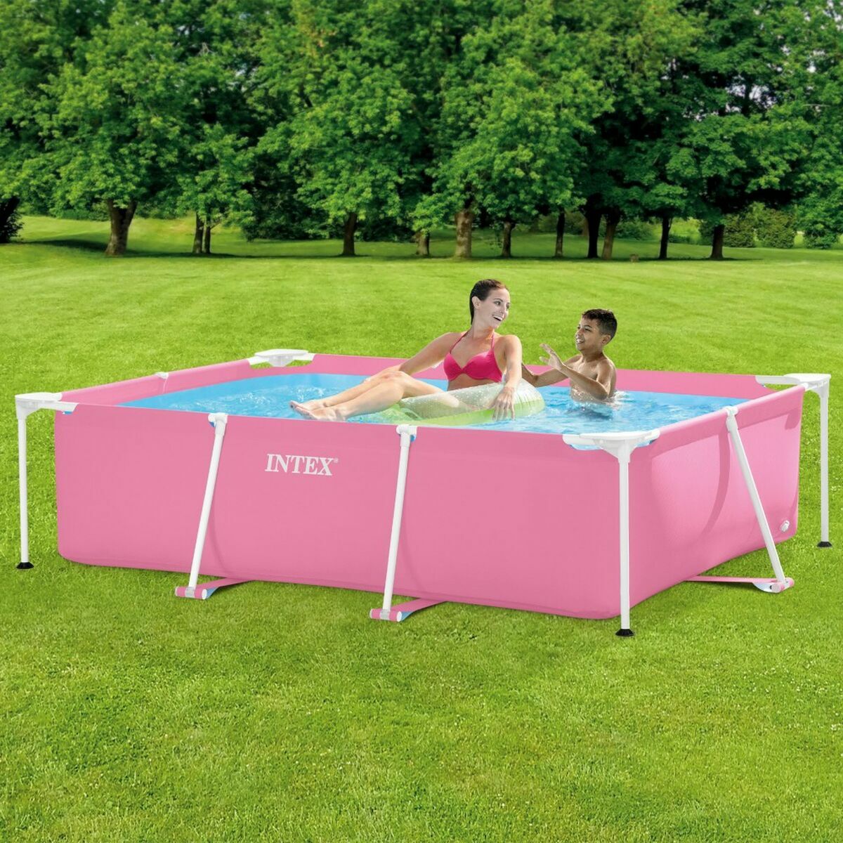 Piscina Desmontable Intex 220 x 150 x 60 cm Rosa 1662 L