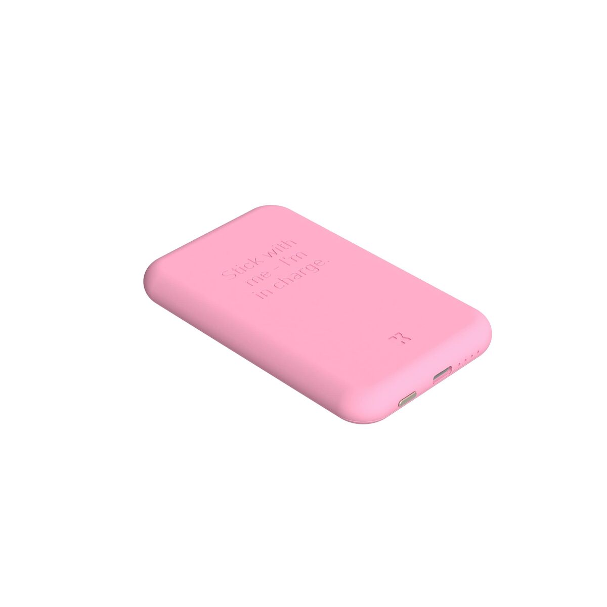 Power Bank con Cargador Inalámbrico Kreafunk Rosa 5000 mAh