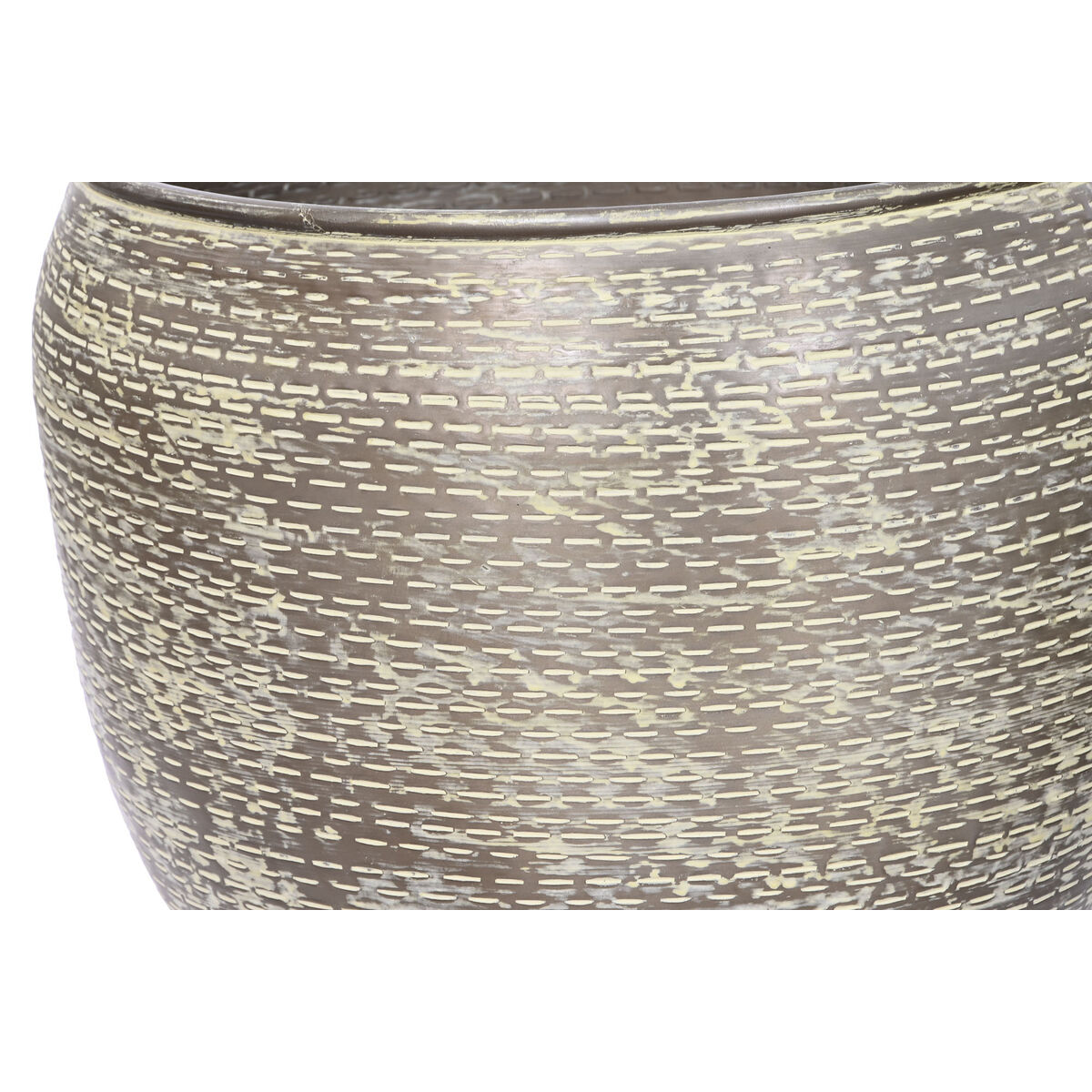 Set de Maceteros Home ESPRIT Verde Aluminio 39 x 39 x 33 cm