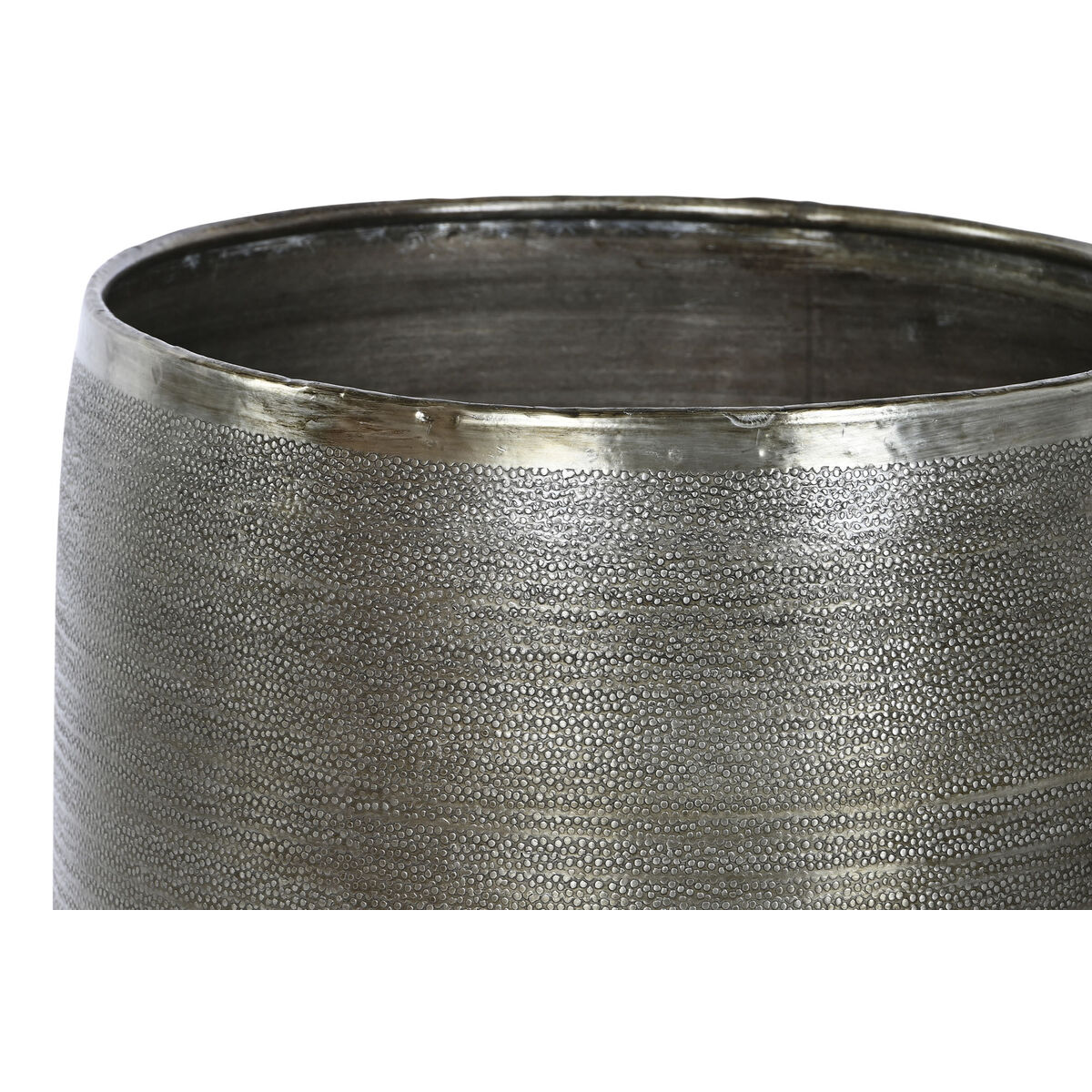 Set de Maceteros Home ESPRIT Dorado Plateado Aluminio 34,5 x 36 x 63 cm