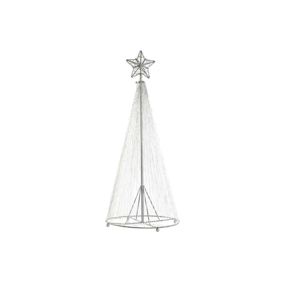 Árbol de Navidad DKD Home Decor Plateado Metal 25 x 25 x 60 cm