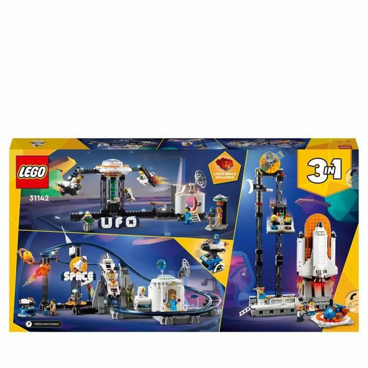Juego de Construcción Lego Creator 31142 Space Rollercoaster Multicolor 874 Piezas