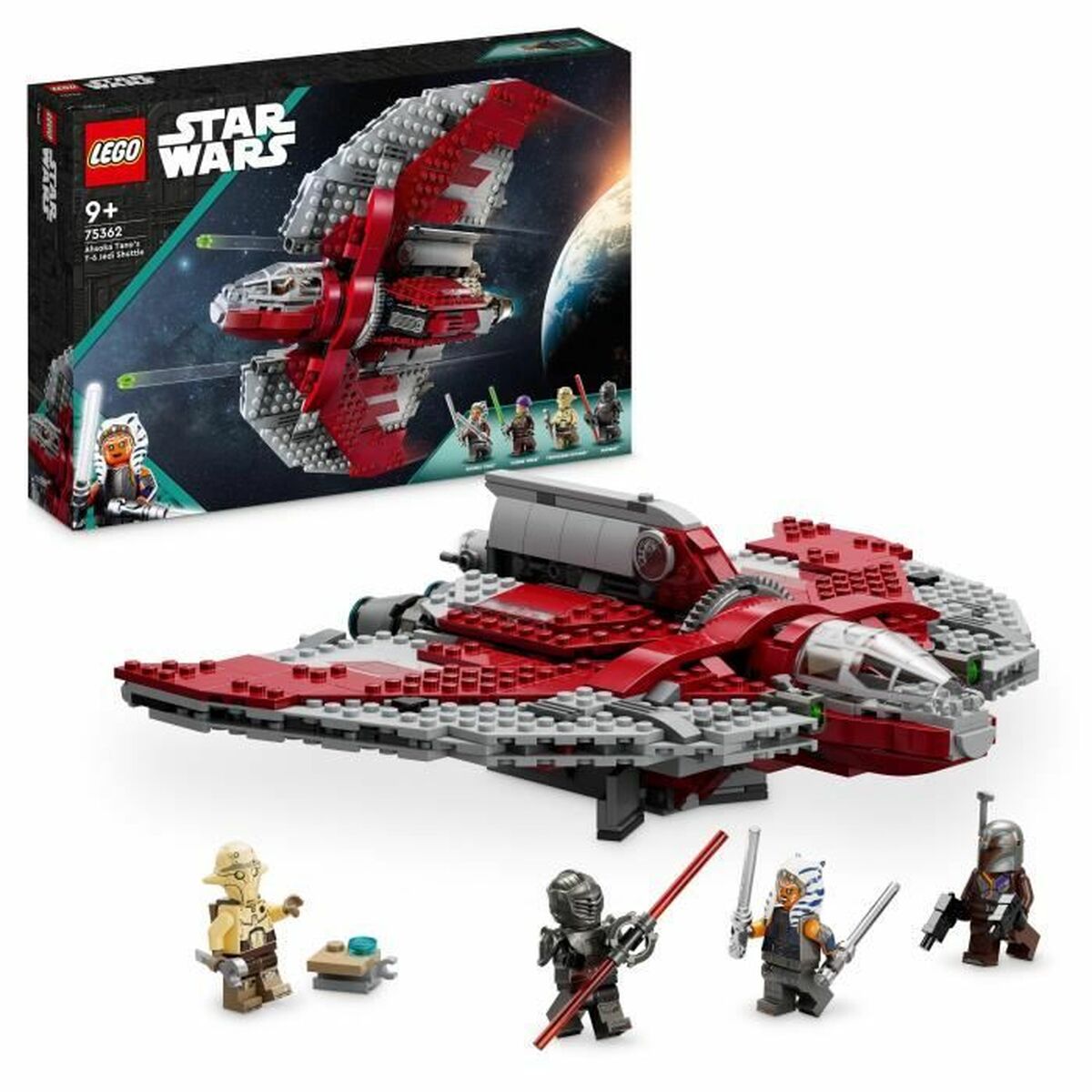 Juego de Construcción Lego Star Wars 75362 Ahsoka Tano's T6 Jedi Shuttle Multicolor 599 Piezas