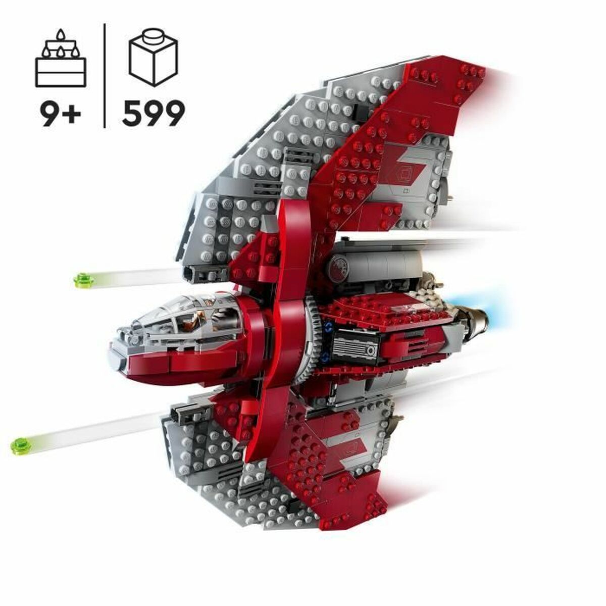 Juego de Construcción Lego Star Wars 75362 Ahsoka Tano's T6 Jedi Shuttle Multicolor 599 Piezas