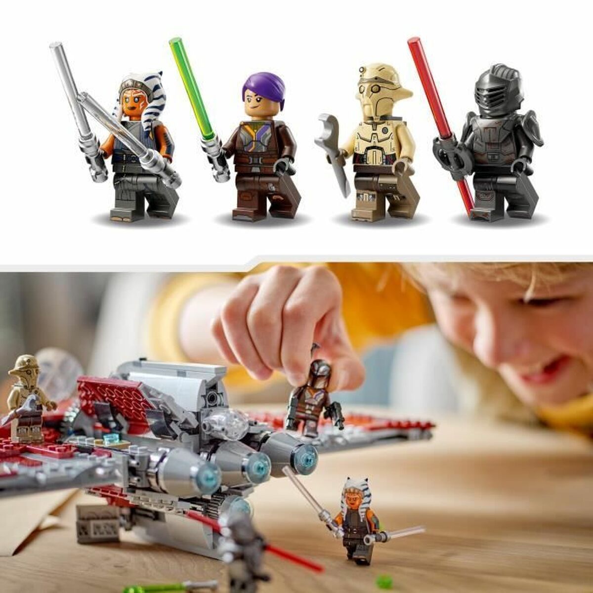 Juego de Construcción Lego Star Wars 75362 Ahsoka Tano's T6 Jedi Shuttle Multicolor 599 Piezas