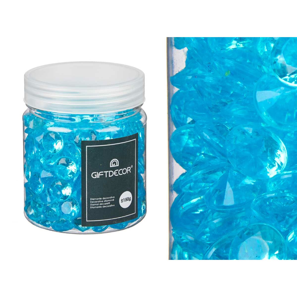 Piedras Decorativas Gift Decor Plástico 6,5 x 8 x 6,5 cm Diamante 150 g (16 Unidades)