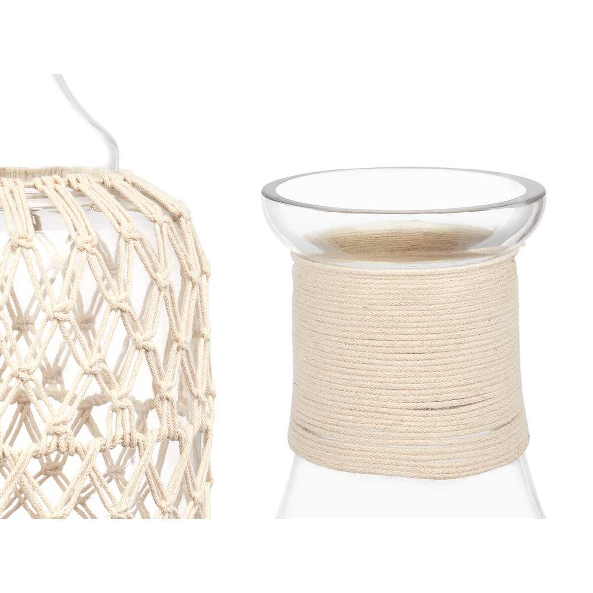 Botella decorativa Gift Decor Blanco Transparente 18 x 38 cm 18 x 38 x 18 cm Decorativa (4 Unidades)