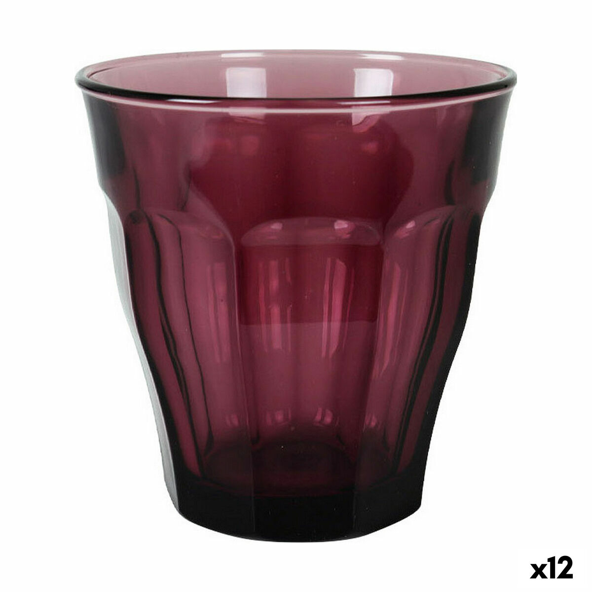Set de Vasos Duralex Picardie Morado 4 Piezas 250 ml (12 Unidades)