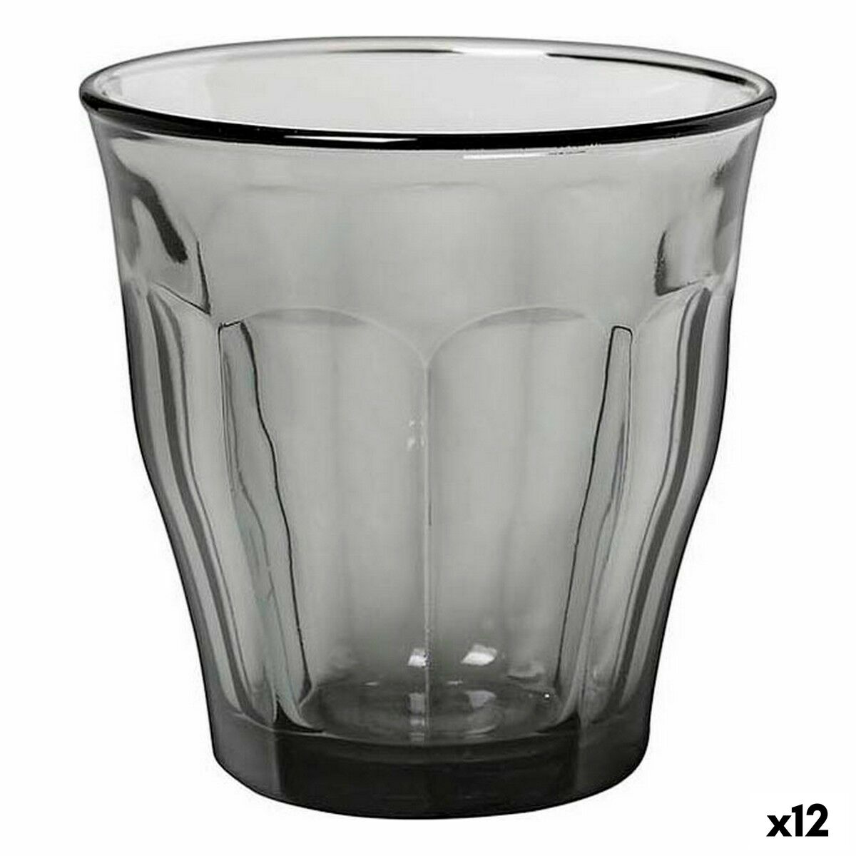 Set de Vasos Duralex Picardie Gris 4 Piezas 310 ml (12 Unidades)