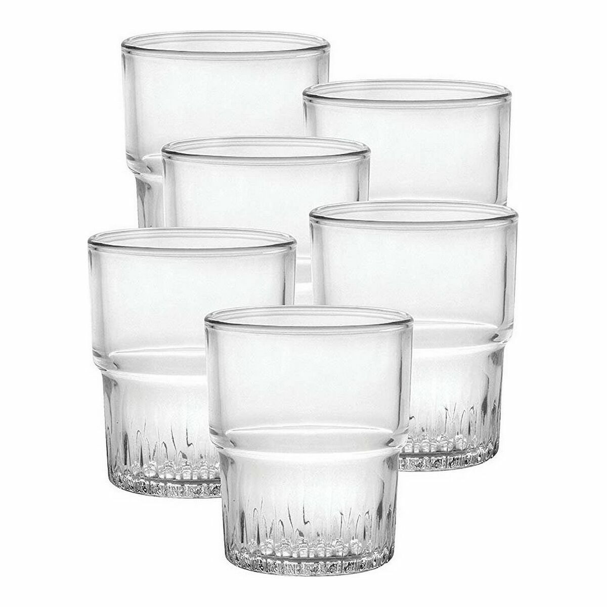 Set de Vasos Duralex Apilable Transparente 6 Piezas 160 ml (12 Unidades)