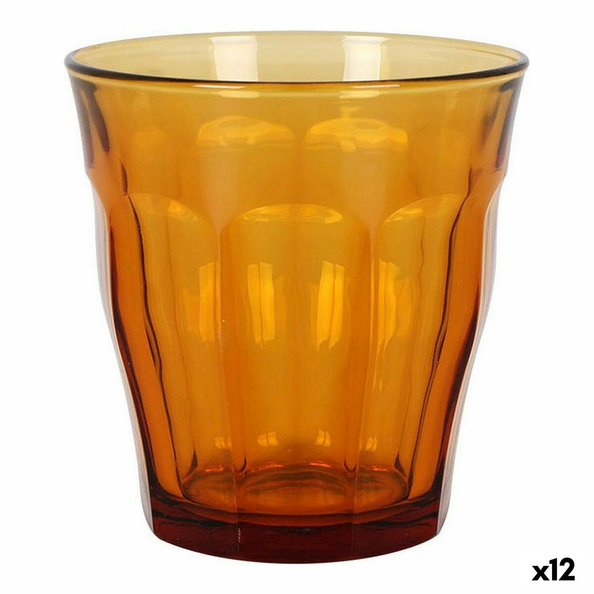 Set de Vasos Duralex Picardie Ambar 4 Piezas 310 ml (12 Unidades)