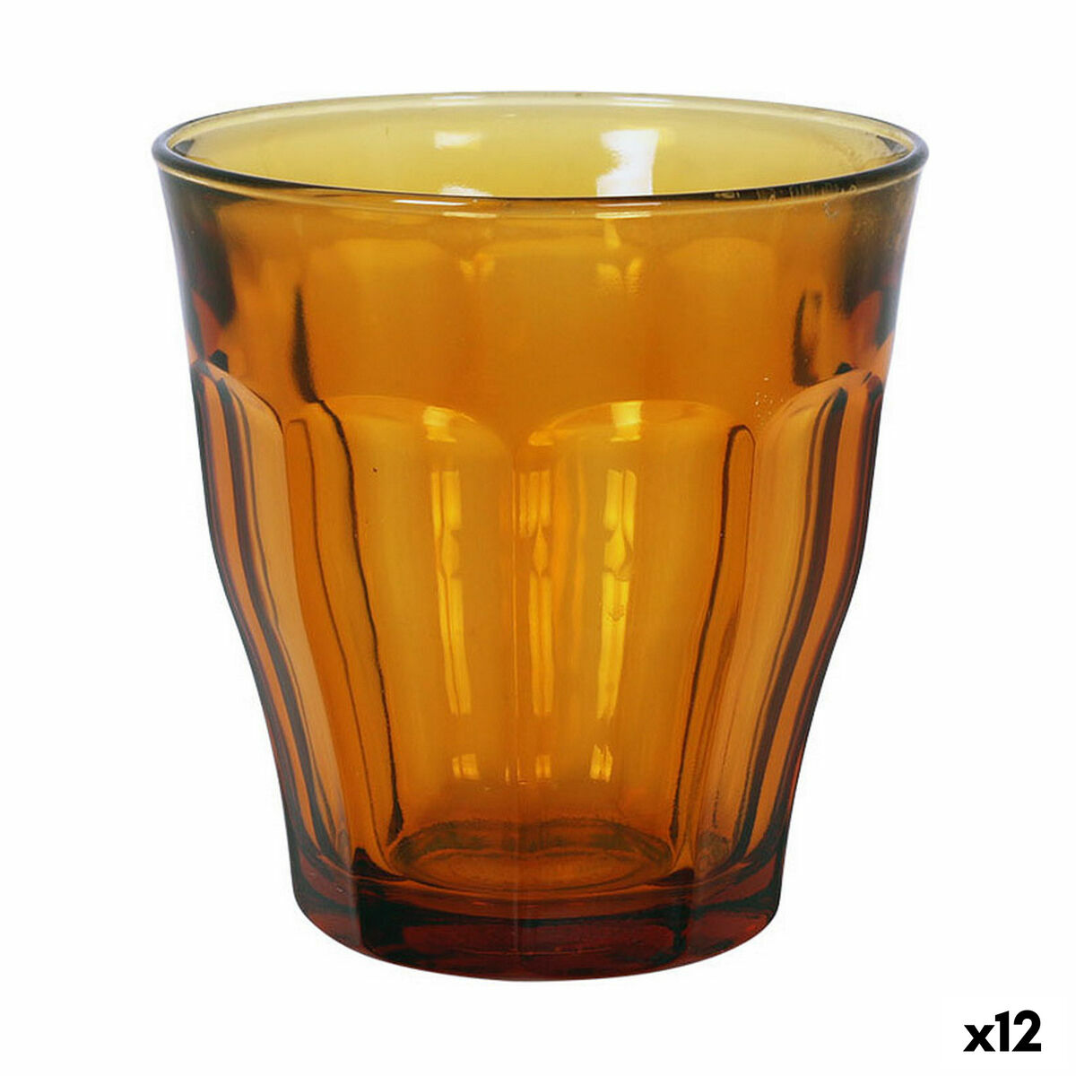 Set de Vasos Duralex Picardie Ambar 6 Piezas 250 ml (12 Unidades)