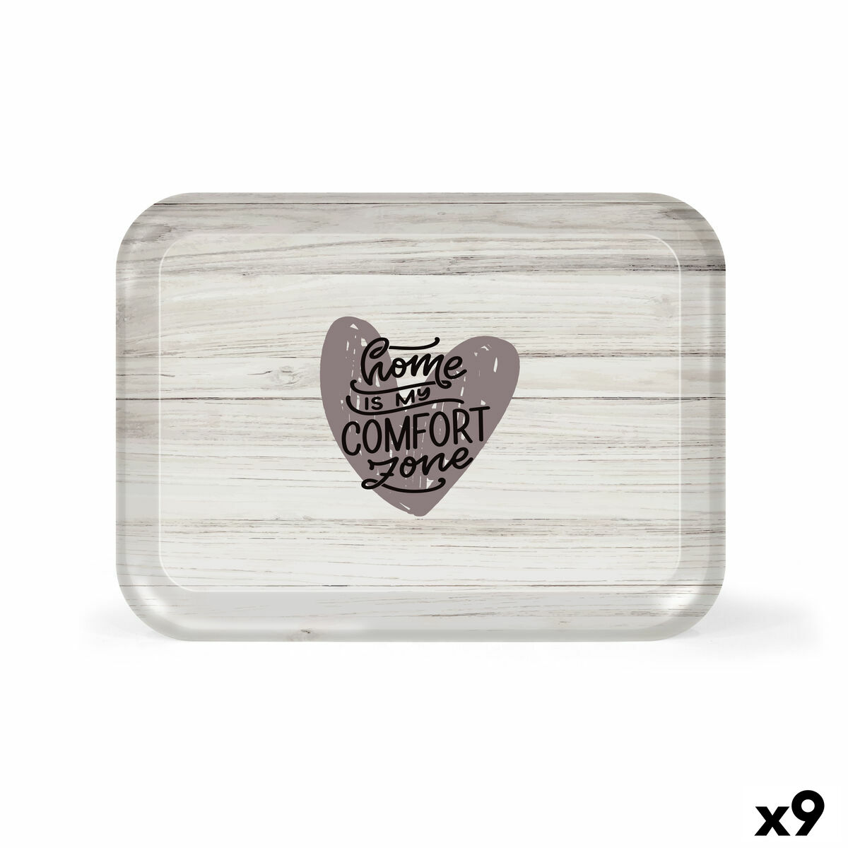 Bandeja La Mediterránea Home Melamina 42 x 31 x 1,5 cm (9 Unidades)