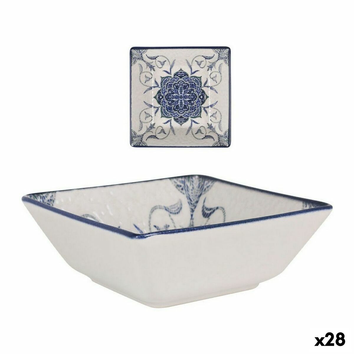 Bol para Aperitivos La Mediterránea Rosetta Porcelana 13 x 13 x 5 cm (28 Unidades)